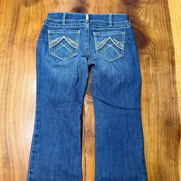 Ariat Denim Women's Jeans 31R Denim Mid Rise Boot Cotton Whipstitch Ocean Y16 - Picture 7 of 7